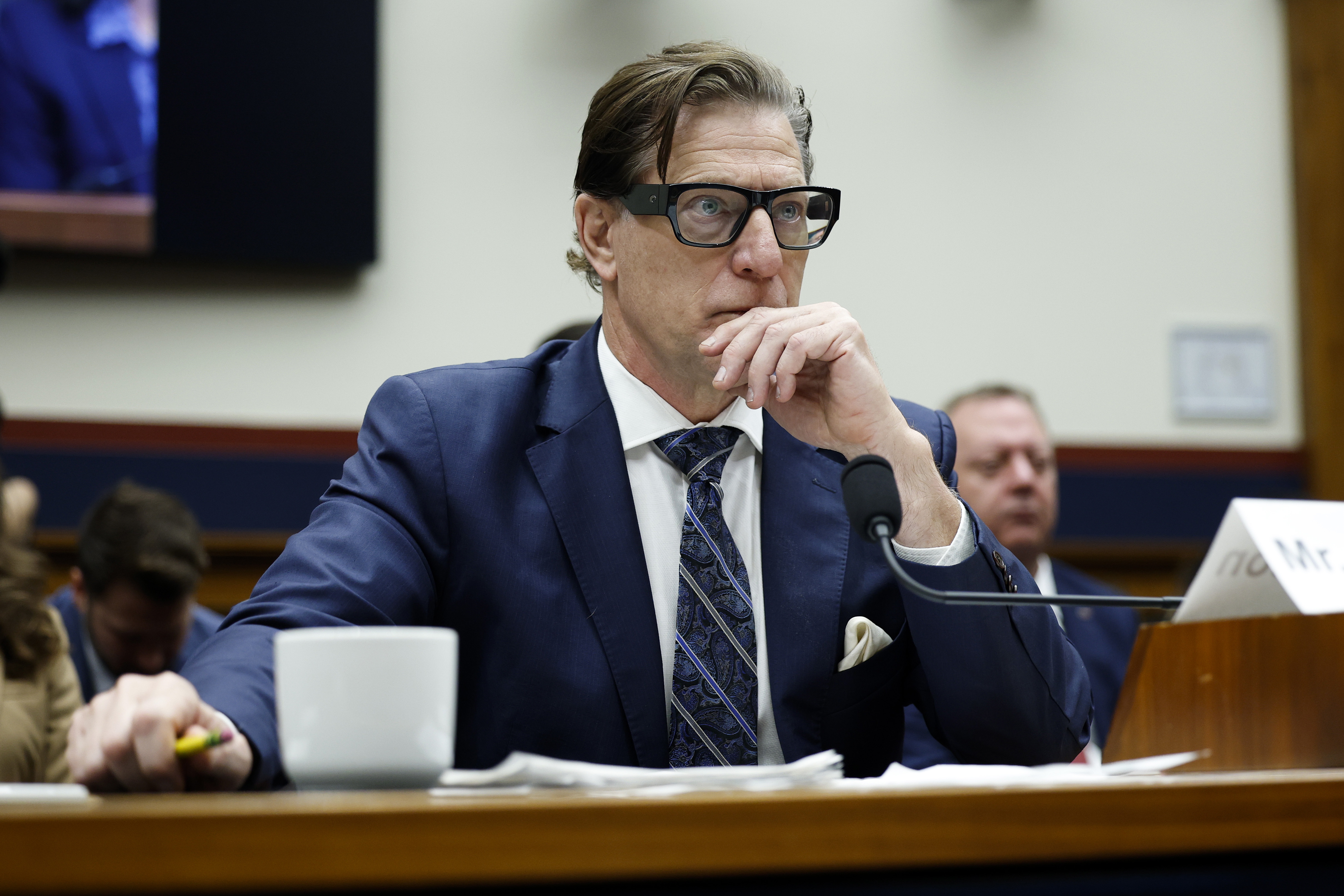 David Richardson testifies before Congress in 2025, when he was leading the Federal Emergency Management Agency (FEMA). In a new book, he describes his efforts to dramatically reduce the agency
